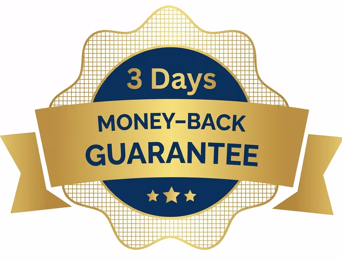 30 Day Money Back Guarantee