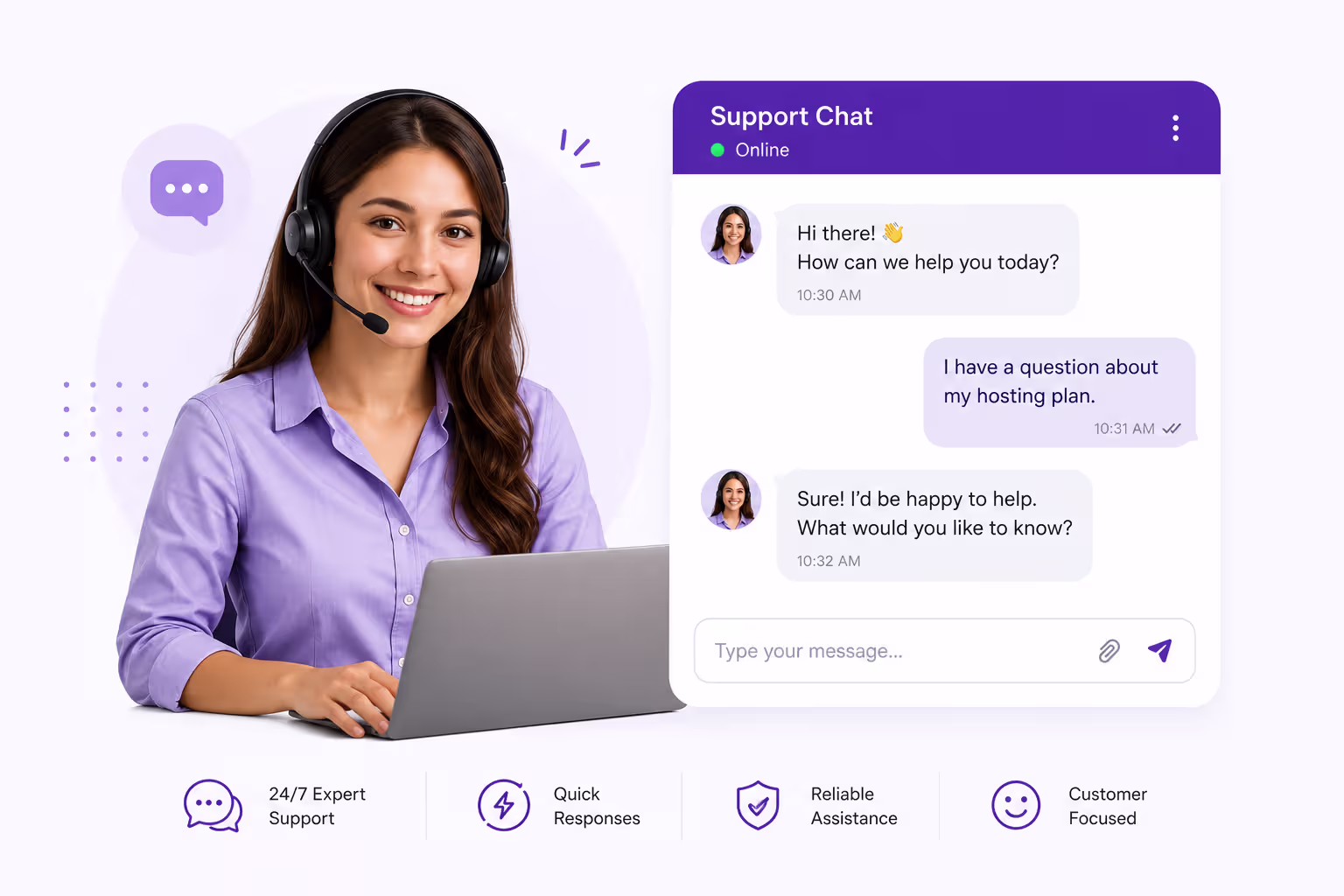 Support Chat Interface